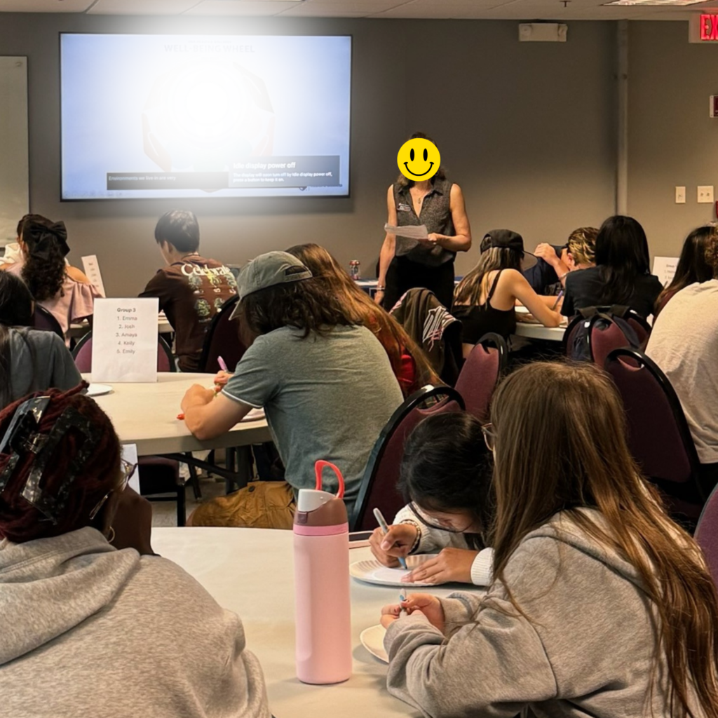 Students at a workshop
